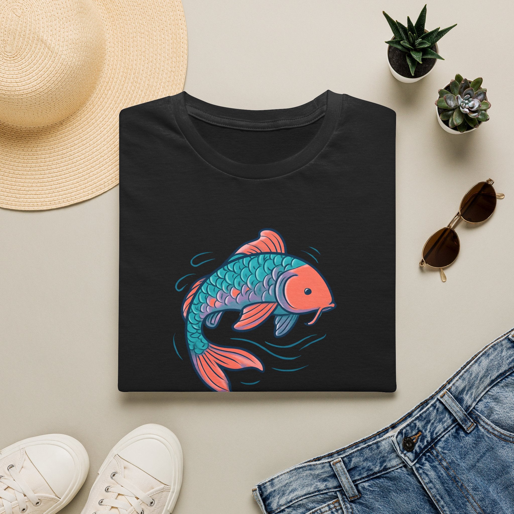 Koi Fish Illustration T-Shirt