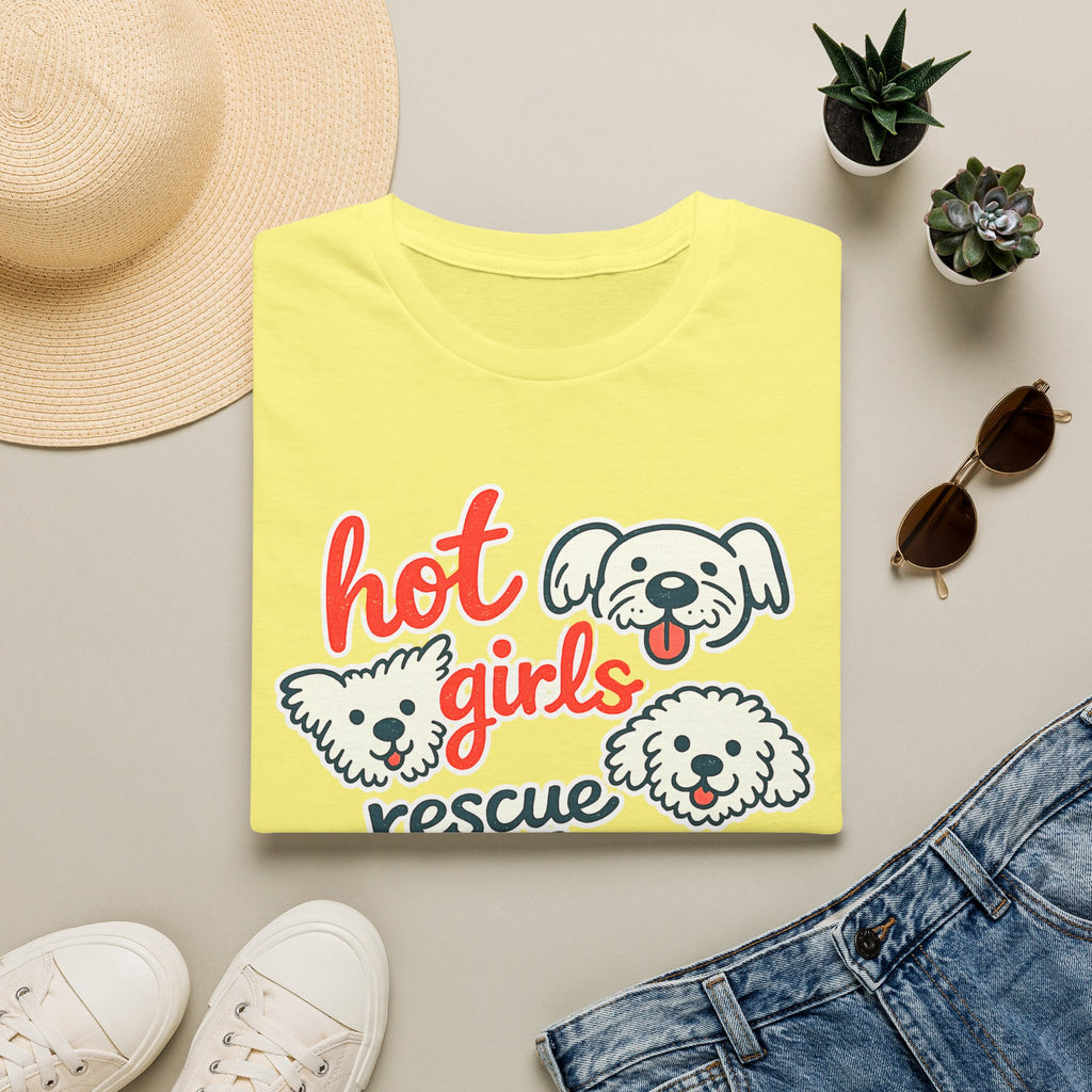 Hot Girls Rescue Dogs T-Shirt