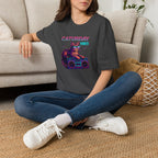Neon cat boombox vibes T-Shirt