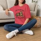 Cat With Slogan T-Shirt