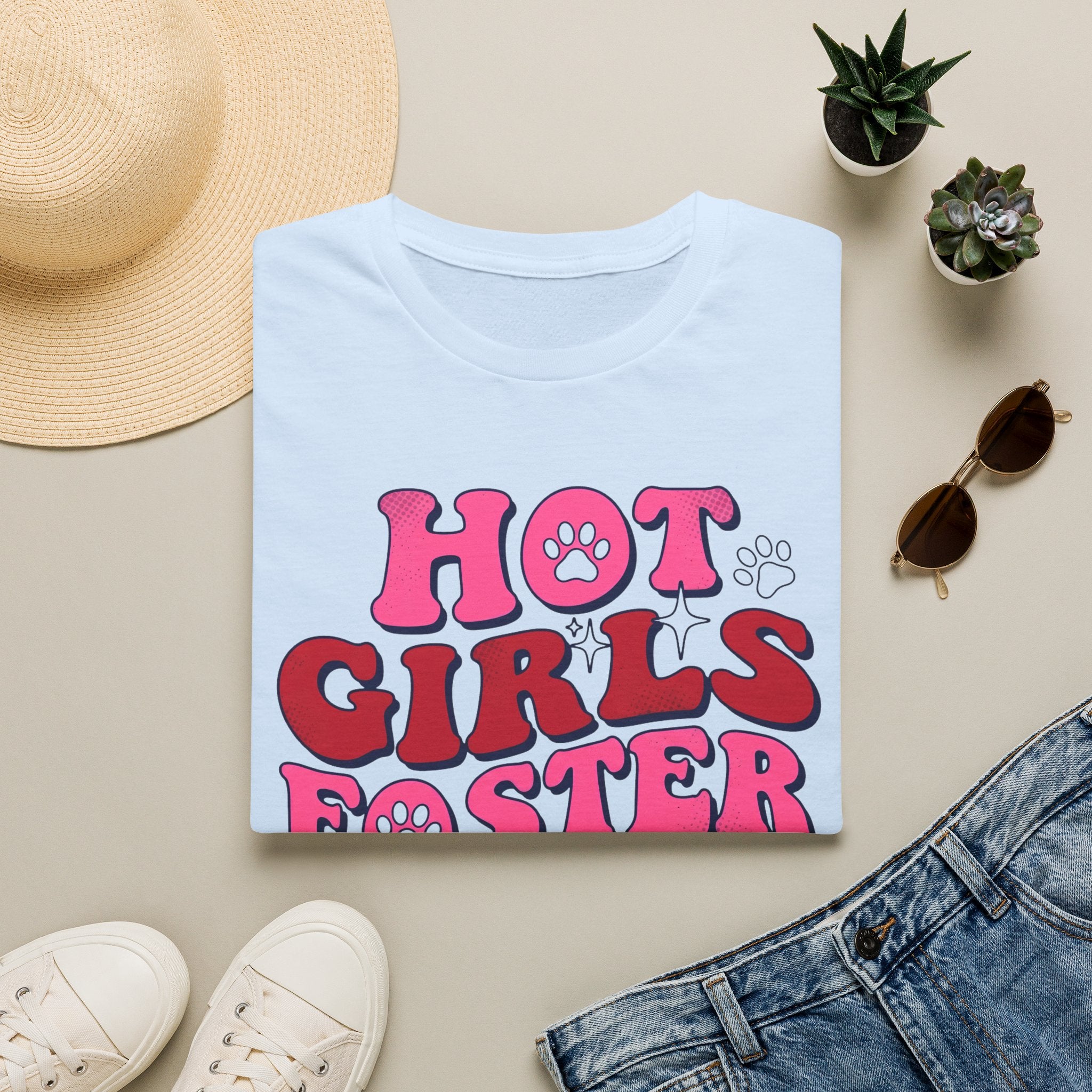 Hot GIrls Foster Dogs T-Shirt