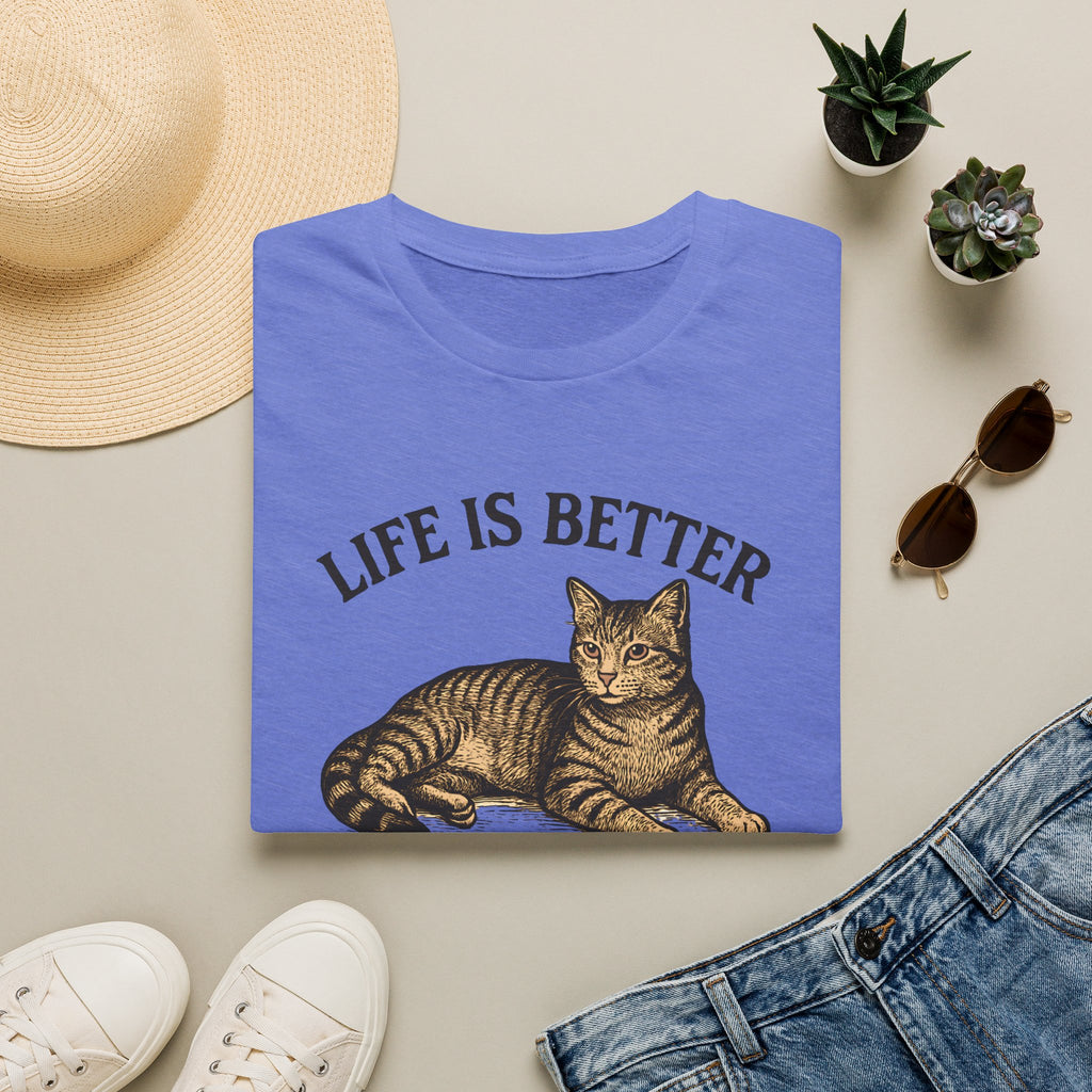 Cat With Slogan T-Shirt