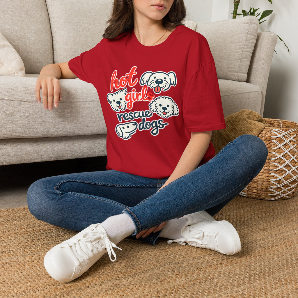 Hot Girls Rescue Dogs T-Shirt