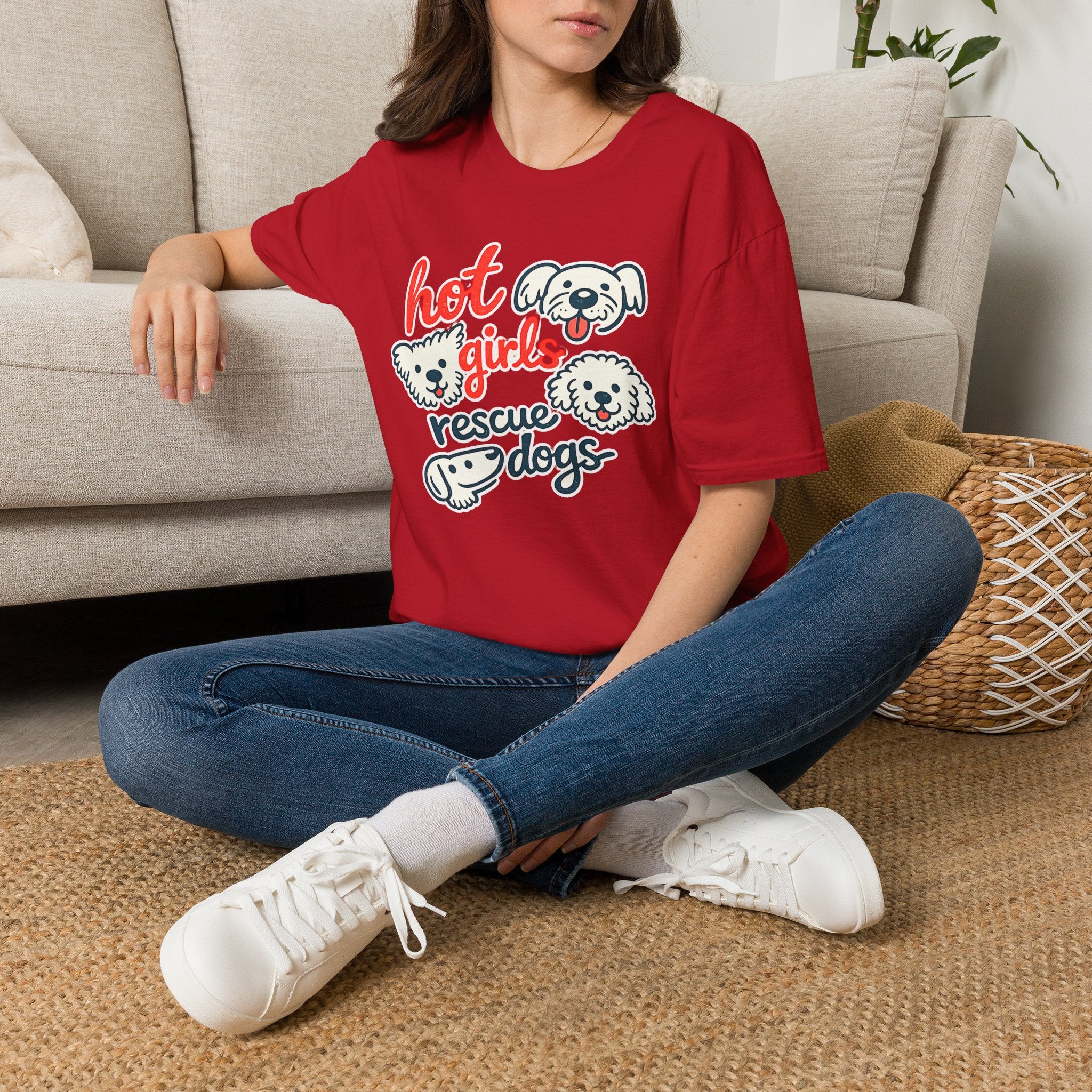 Hot Girls Rescue Dogs T-Shirt