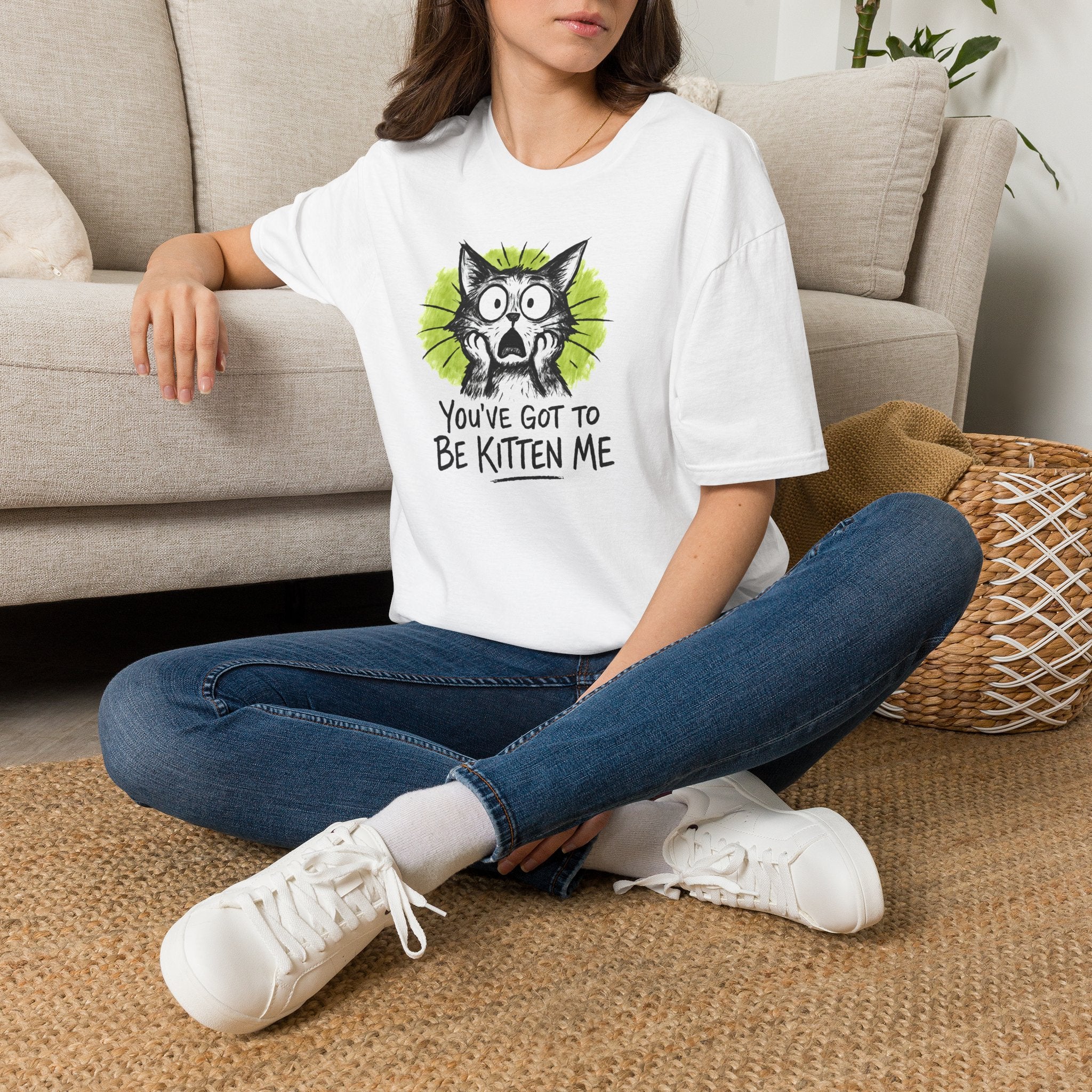 Shocked Kitten Expression T-Shirt