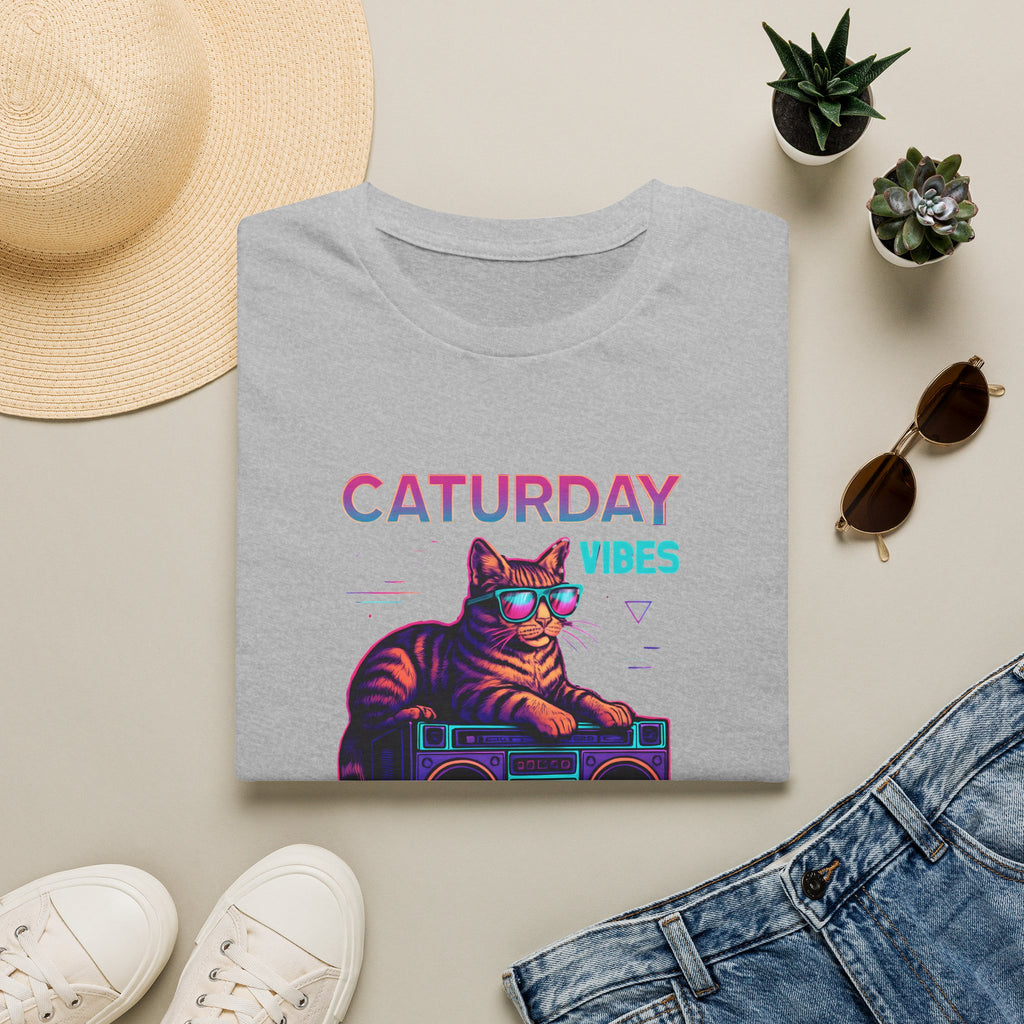 Neon cat boombox vibes T-Shirt