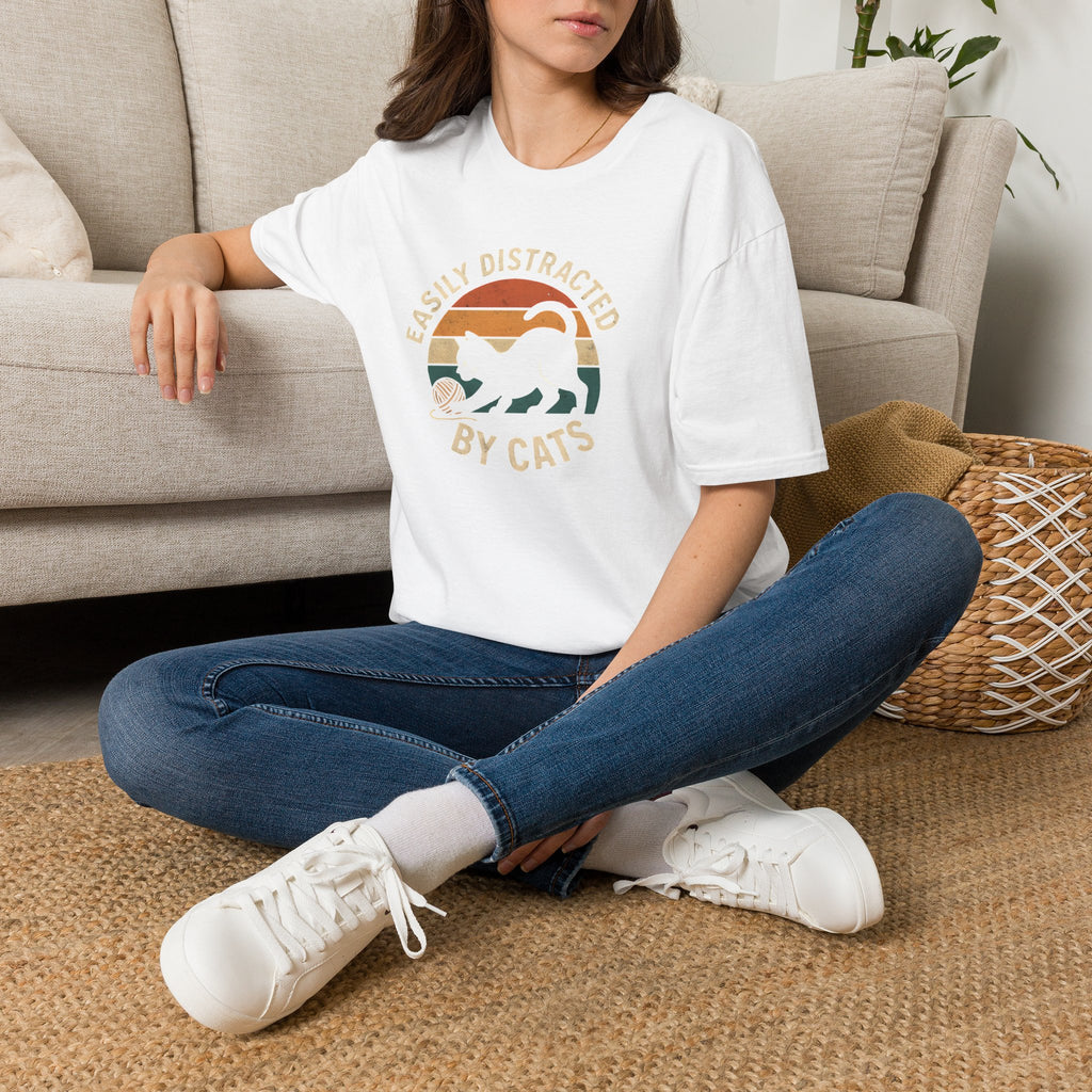 Easily Distracted by Cats T-Shirt