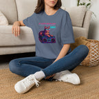 Neon cat boombox vibes T-Shirt