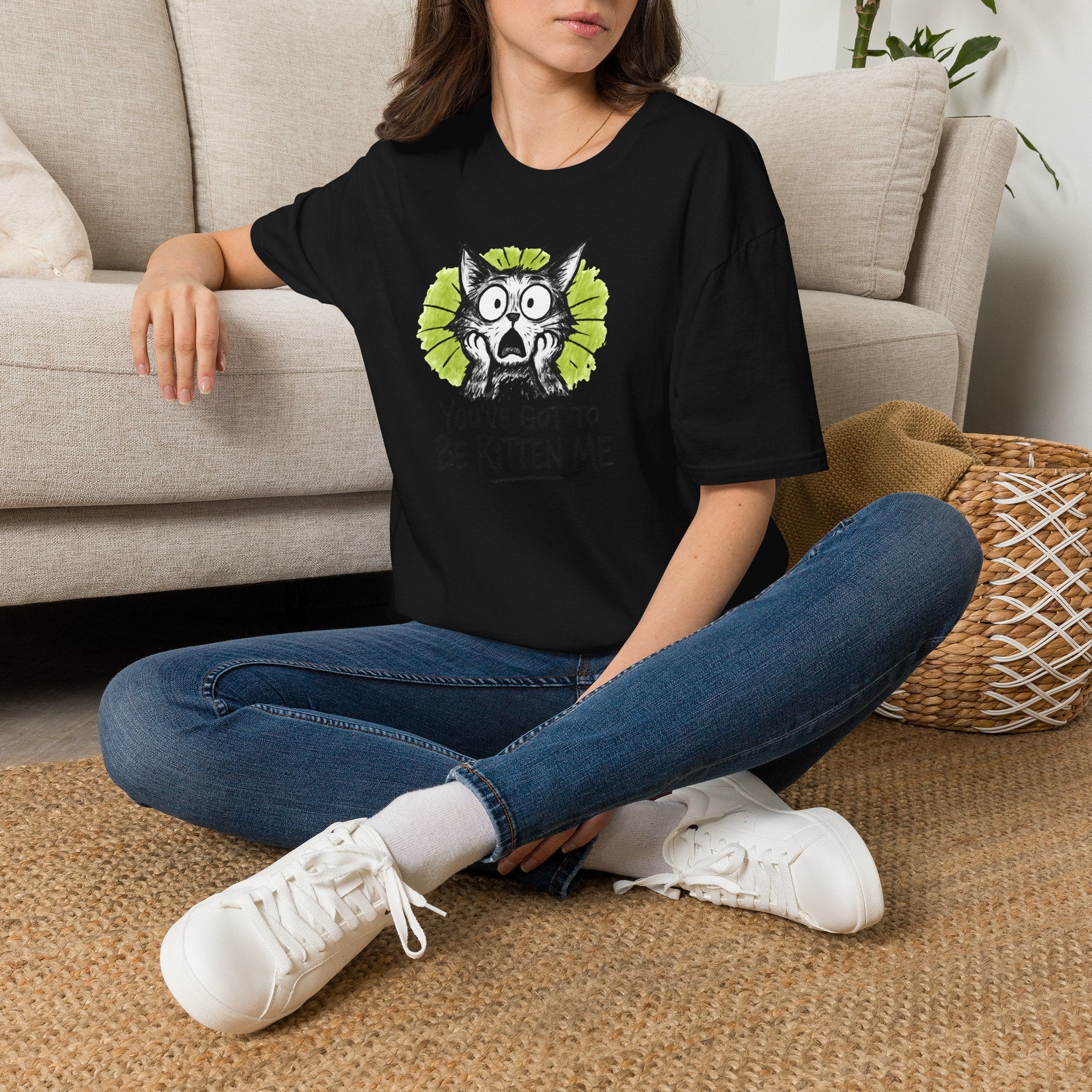 Shocked Kitten Expression T-Shirt