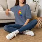 Colorful Parrot Illustration T-Shirt