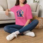 Watercolor Cat Inside House T-Shirt