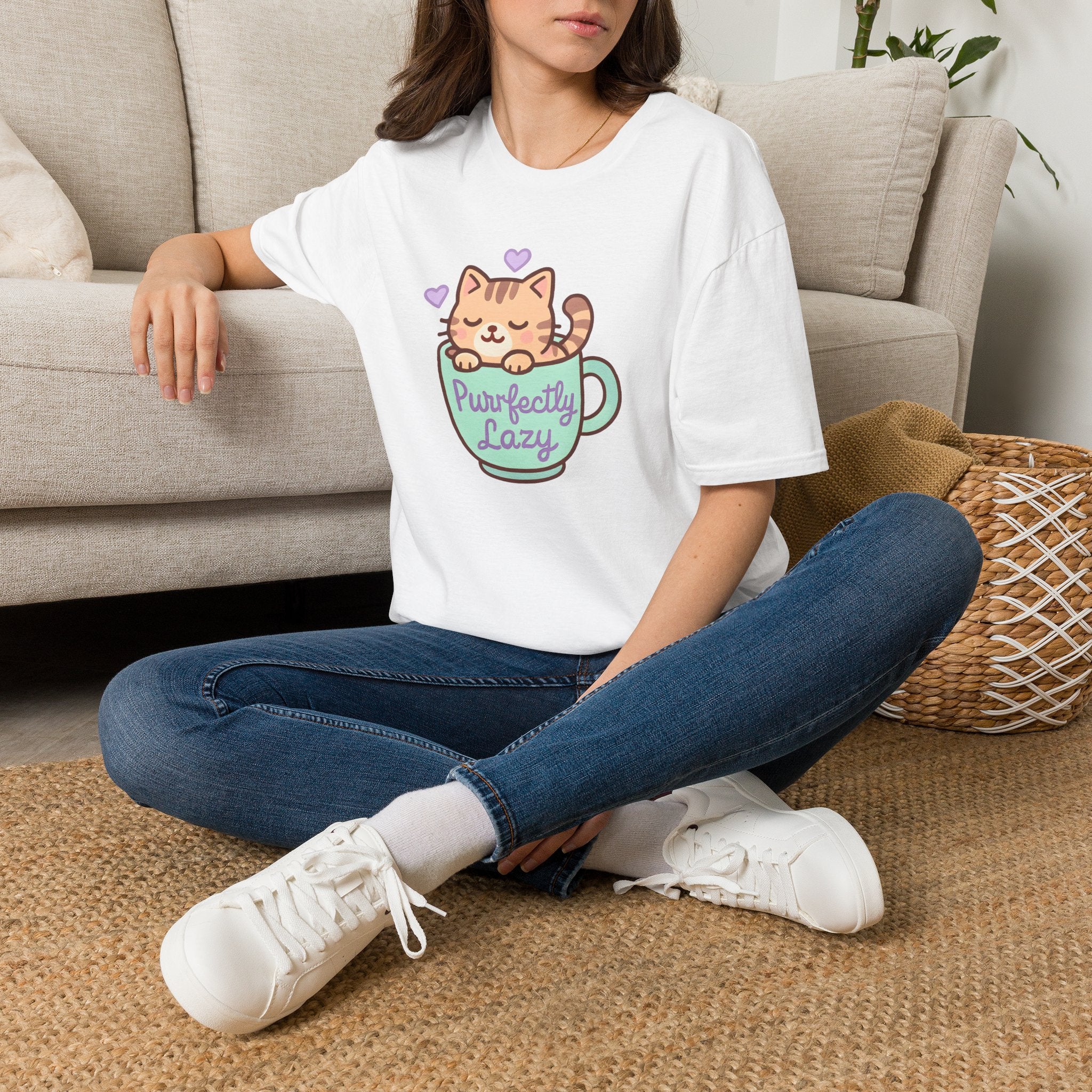 Perfectly Lazy Cat T-Shirt