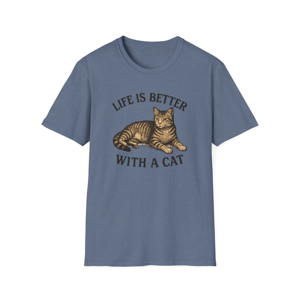 Cat With Slogan T-Shirt