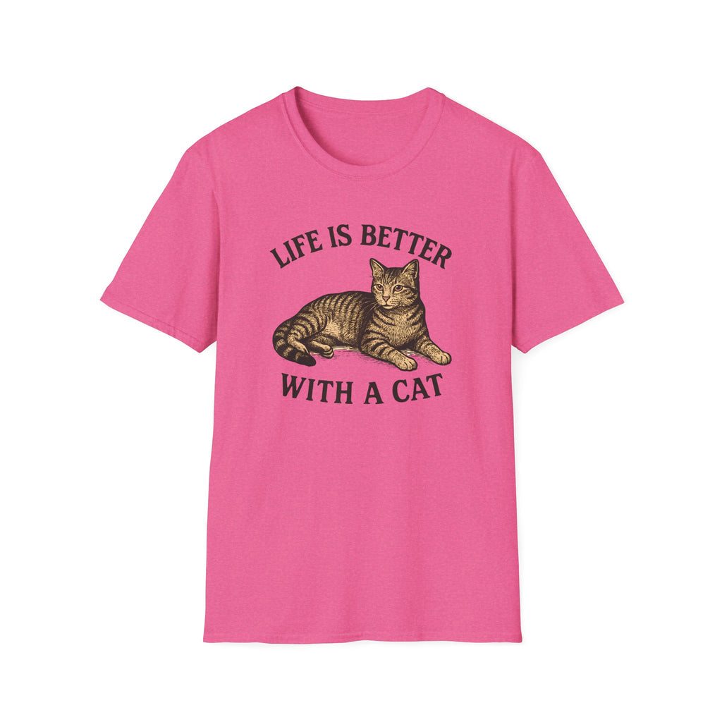 Cat With Slogan T-Shirt