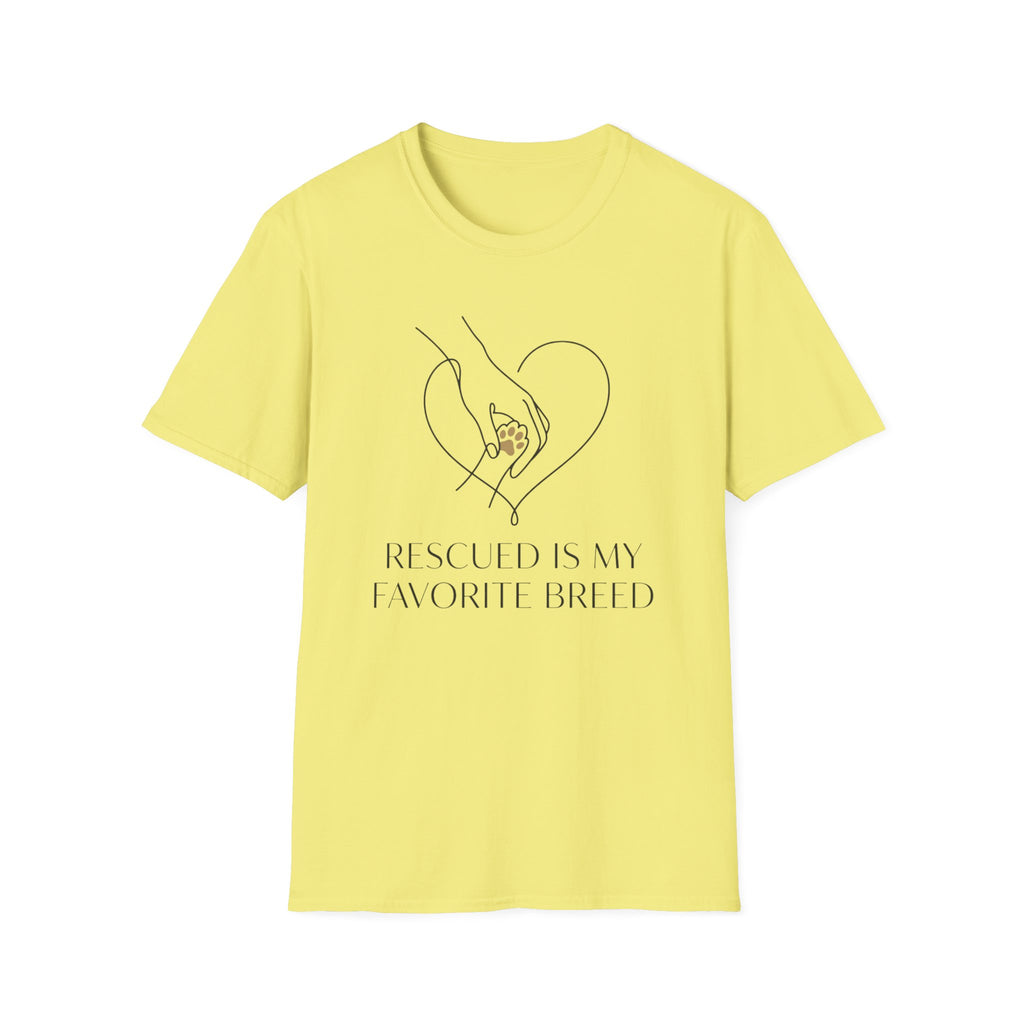 Rescued Is My Favorite Breed T-Shirt