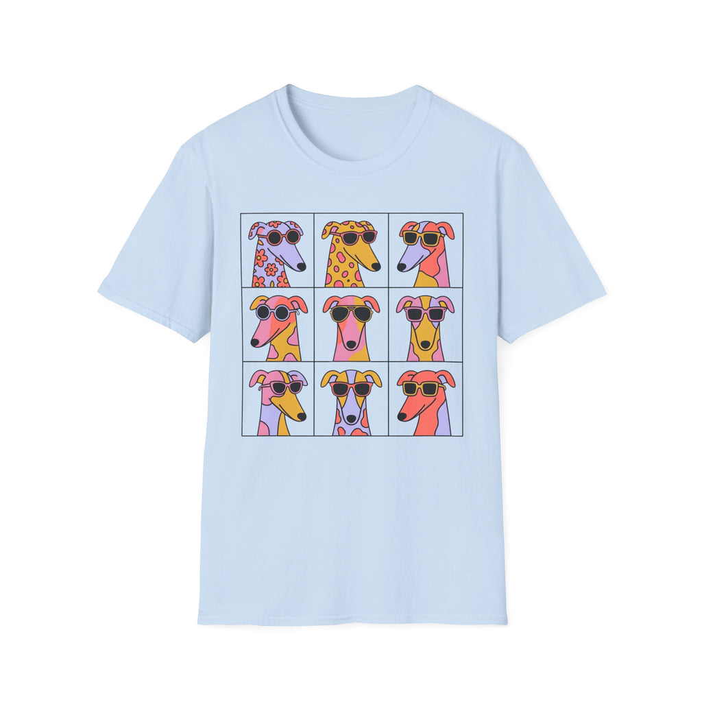 Grey Hound Pop Art T-Shirt